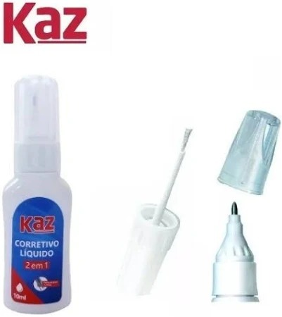 CORRETIVO L IQUIDO 2 EM 1 KAZ
